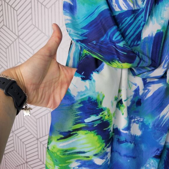 City Triangles Floral Strapless Dress Sz Medium - Picture 5 of 8